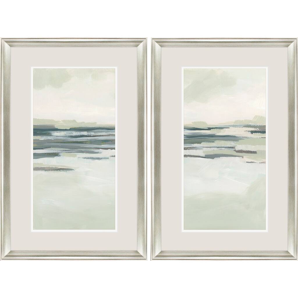 Moss Coastline I S/2 Framed Art Under Glass