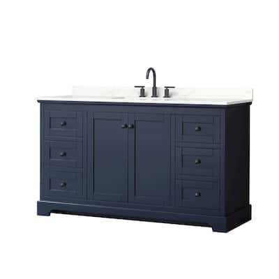 Wyndham Collection WCV232360S-QTZ-US3MXX Avery 60" Free Standing