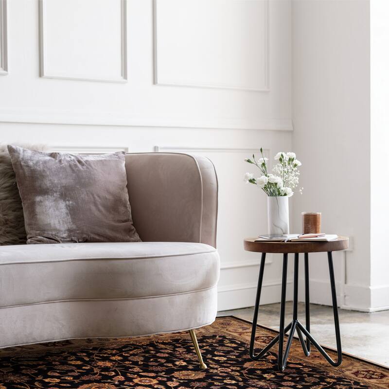 ECARPETGALLERY Hand-knotted Finest Agra Jaipur Black Wool Rug - 7'10 x 10'2