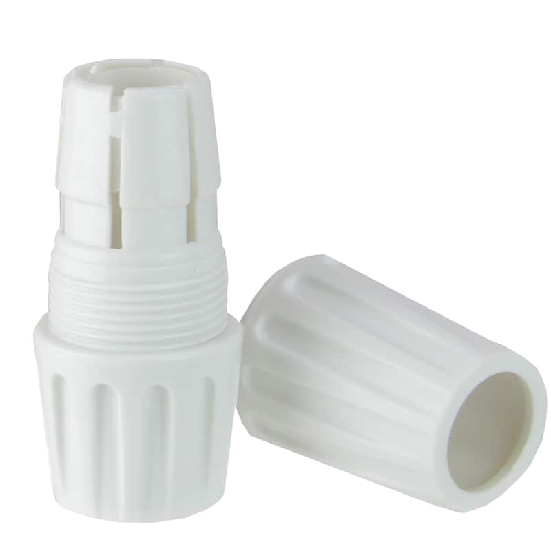 3.75-Inch HydroTools Swimming Pool White External Cam Set for Telescopic Poles - 3.75"