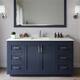 Option Dark Blue / Giotto Quartz Top / Brushed Nickel