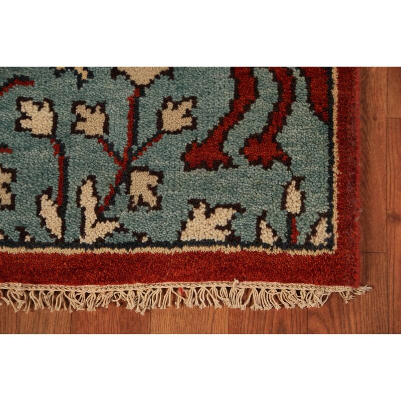 Animals Design Ziegler Indian Runner Rug Hand-Knotted Wool Carpet - 2'4"x 8'2"