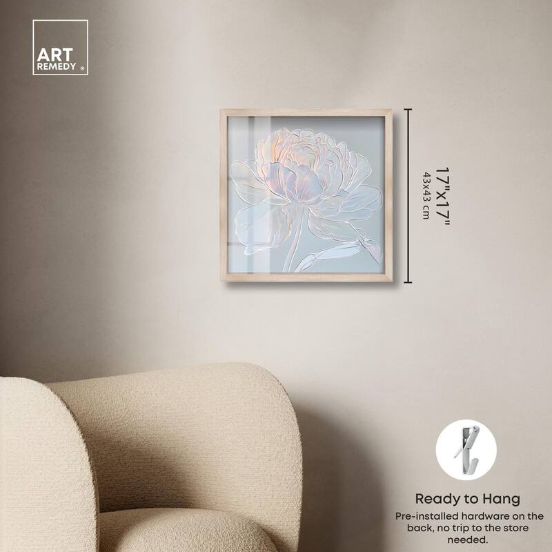 Embossed Flower II Shadowbox by Art Remedy
