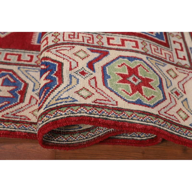 Oriental Red Kazak Rug Handmade Wool Carpet - 5'2" x 6'9"