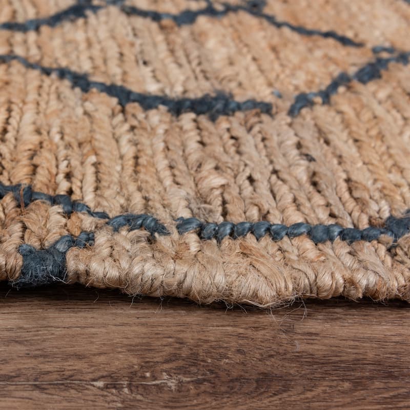 Alora Decor Bali Natural Tone Hand-woven Dhurrie Jute Rug