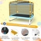 preview thumbnail 4 of 10, 6 Feet Rectangle Trampoline with Swing Horizontal Bar and Safety Net-Orange