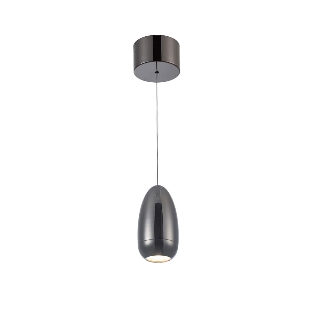 Royal Pearl Collection Integrated LED Pendant, Gun Metal - Gun Metal