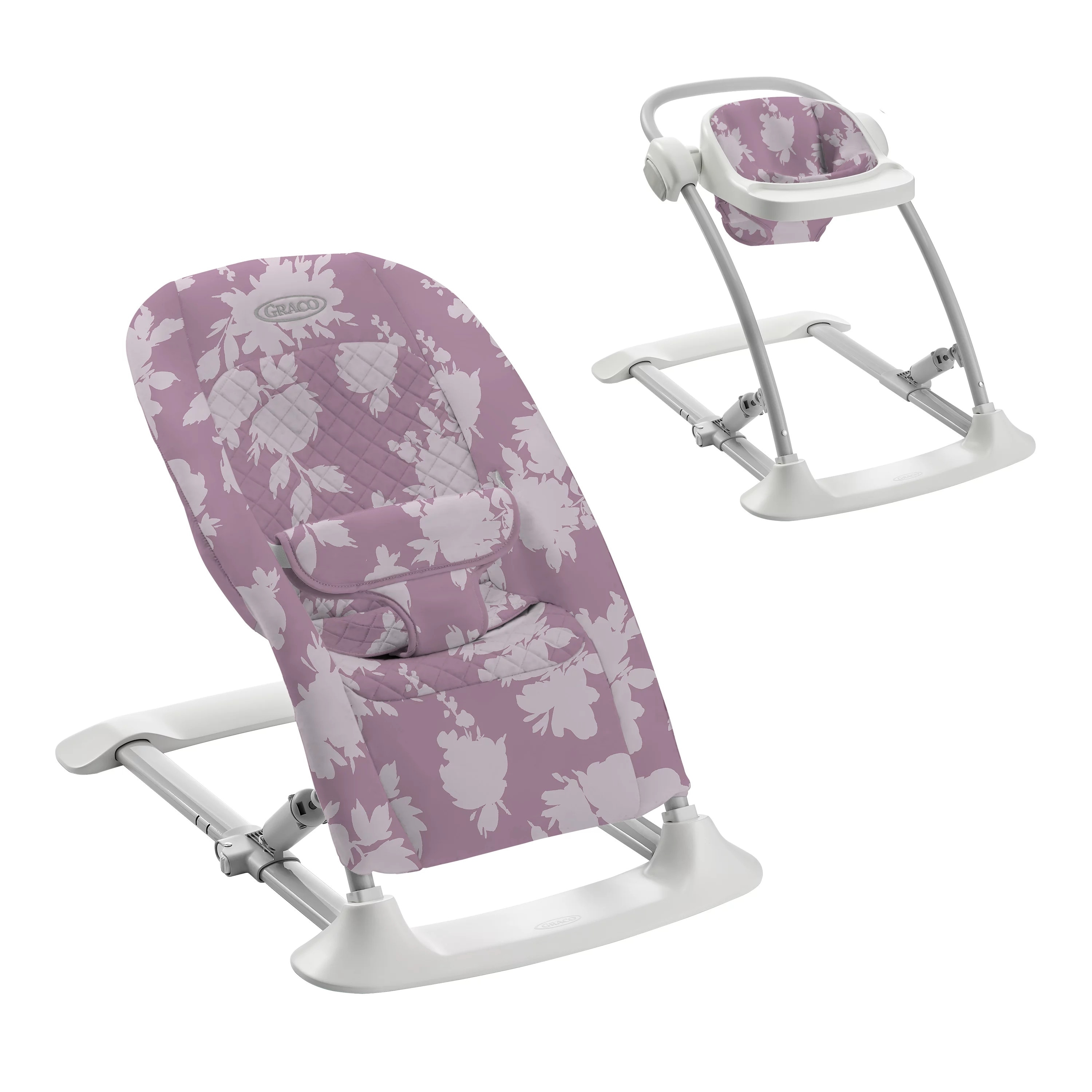 Graco® JumpStart 4-in-1 Activity Bouncer, Lilac Mod - N/A - Bed