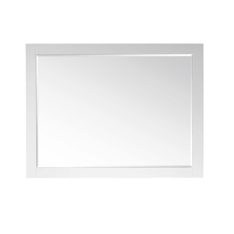 Altair Ivy Rectangular Bathroom Wood Framed Wall Mirror