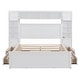 preview thumbnail 7 of 15, Queen Wooden Bed with Storage and Outlets - Elegant White Design