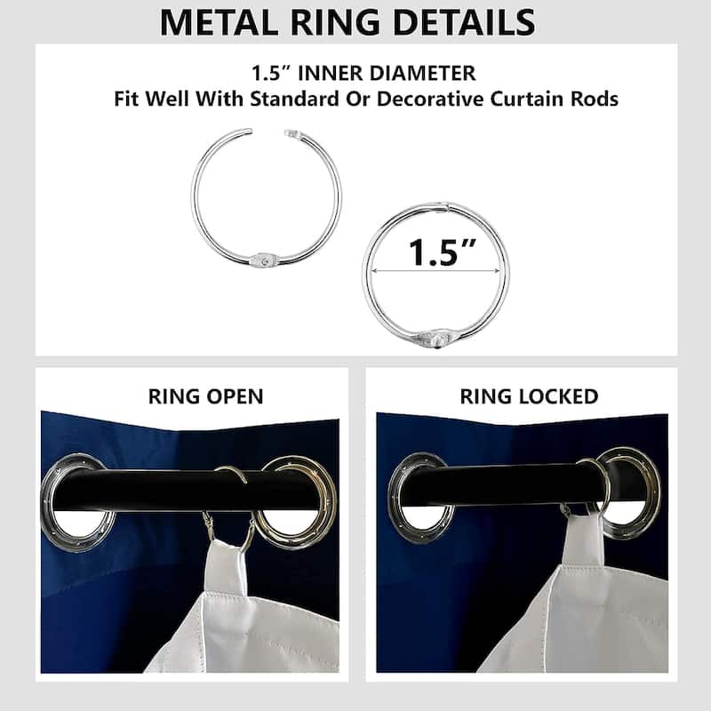 DriftAway Thermal Insulated 100% Blackout Curtain Liner for Grommet Curtains