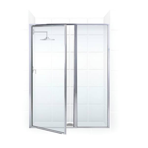 Shop Coastal Shower Doors L24il16 69 C Legend Series 40 X 69 Framed Hinge Overstock 27999434 Chrome