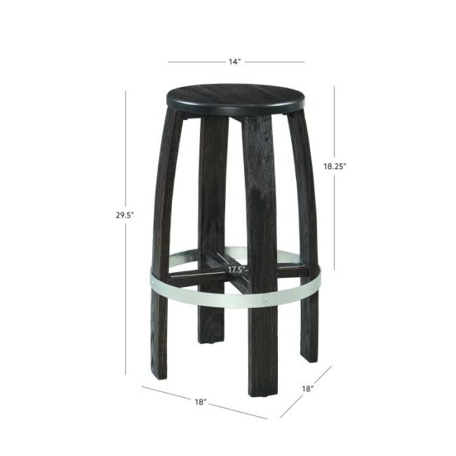 Stout Dark Espresso Backless Wood Barstool