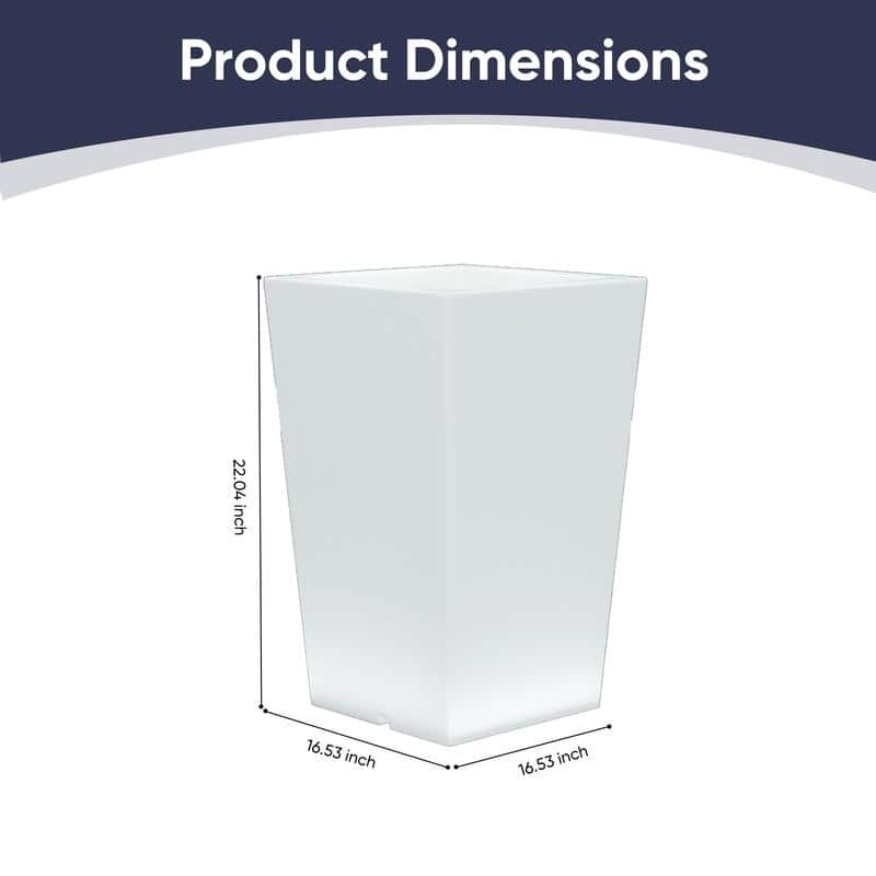 Mixoy Changing Colors LED Lighting Flower Pot,Rechargeable Light Up Cordless Outdoor Furniture for Party,Ambiance LED Furniture