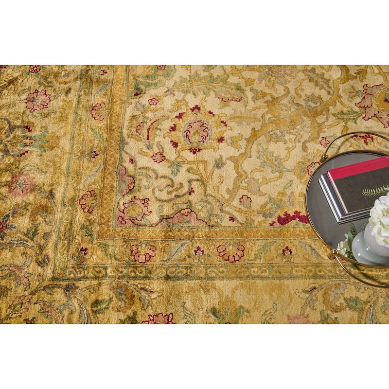 EXQUISITE RUGS ONE-OF-A-KIND Polonaise Hand Knotted Beige Rug - 15'x19'7"