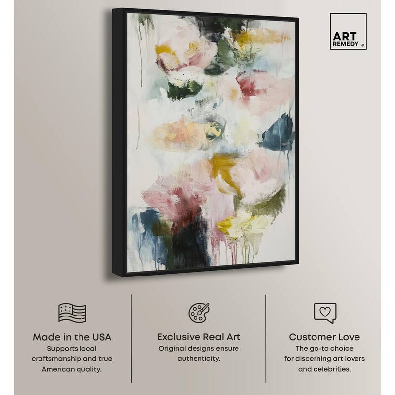 Dripping Colors I Canvas by Art Remedy