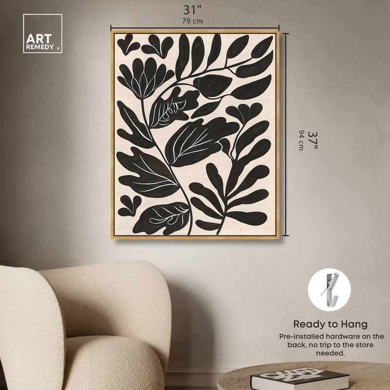 Ebony Eden Essence I Canvas by Art Remedy