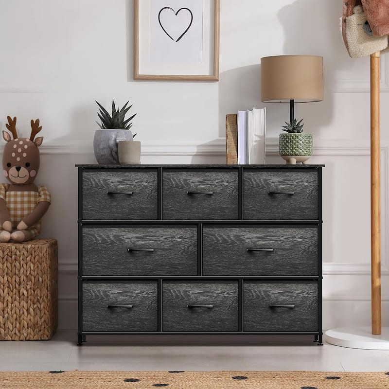 Dresser w/ 8 Drawers Furniture Storage Chest for Clothing Organization