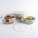 preview thumbnail 6 of 6, Euro Ceramica Ella 3 Piece Assorted Storage Bowls Set with Lids - Set of 3 with Lids