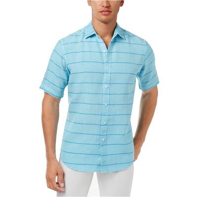 Club Room Mens Garment Dyed Button Up Shirt
