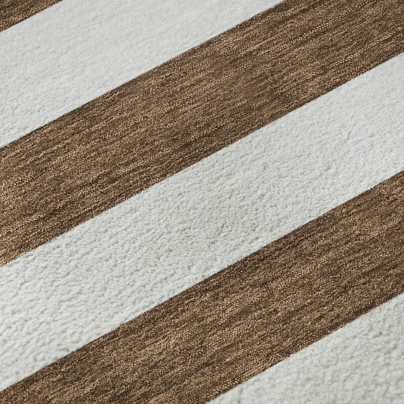 Premium Washable Super Soft Cabana Stripe Mayfield Rug