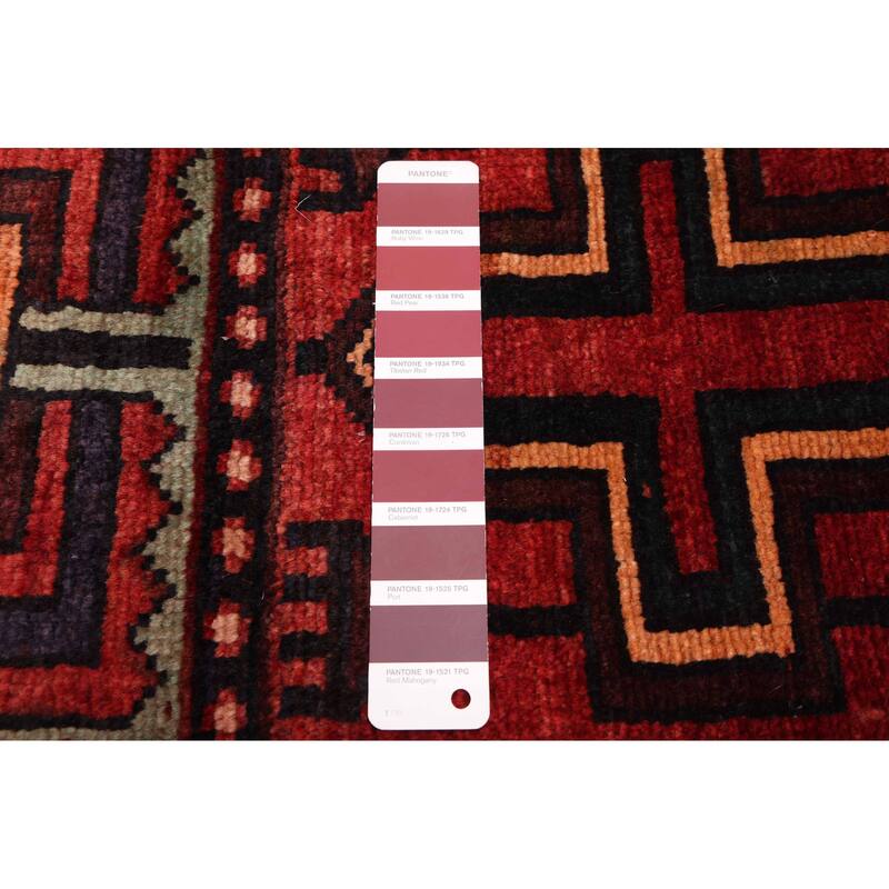 ECARPETGALLERY Hand-knotted Melis Vintage Red Wool Rug - 4'10 x 8'0