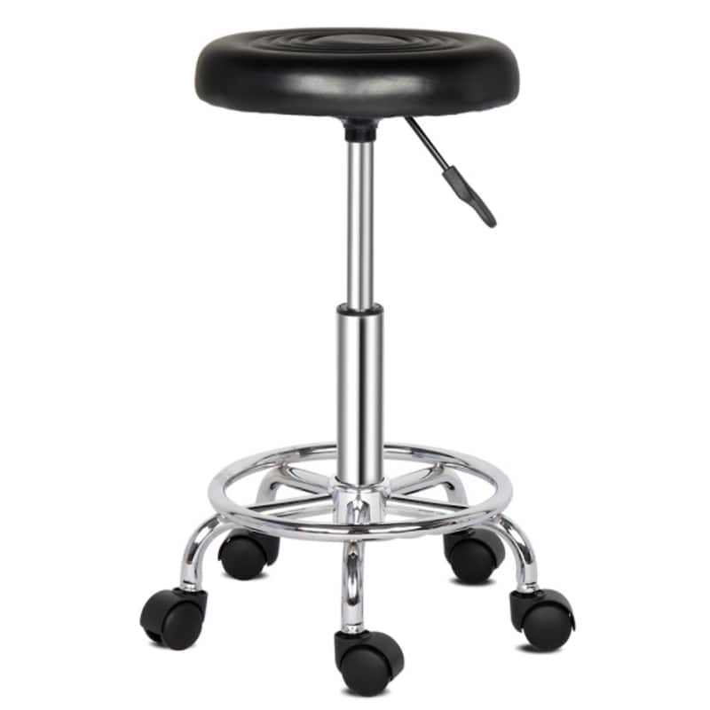 Round Stool with Lines Rotation Bar Stool - 13 x 13 x 24