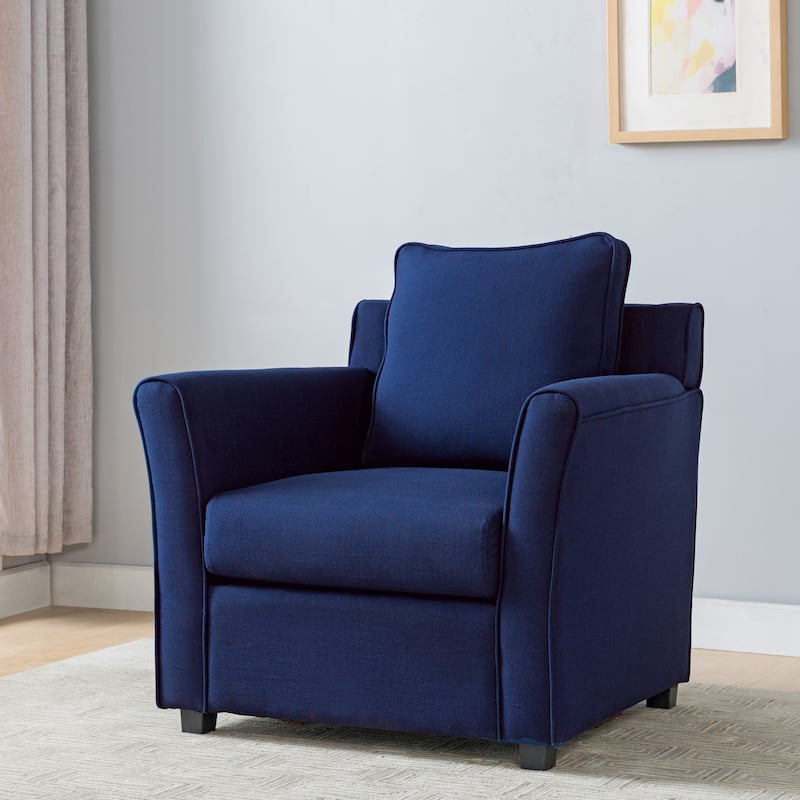 Golt Contemporary Flared Arm Padded Club Chair by Furniture of America