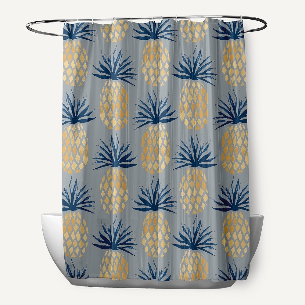 Pineapple Stripes Shower Curtain