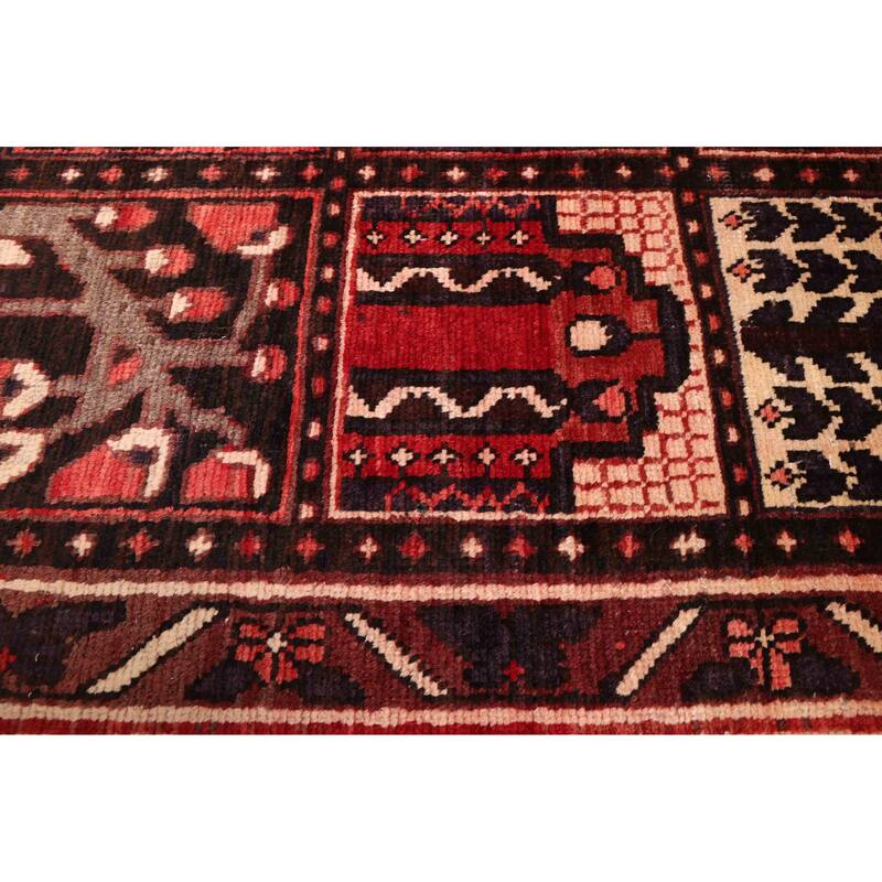 ECARPETGALLERY Hand-knotted Kayseri Vintage Dark Red Wool Rug - 6'8 x 9'10