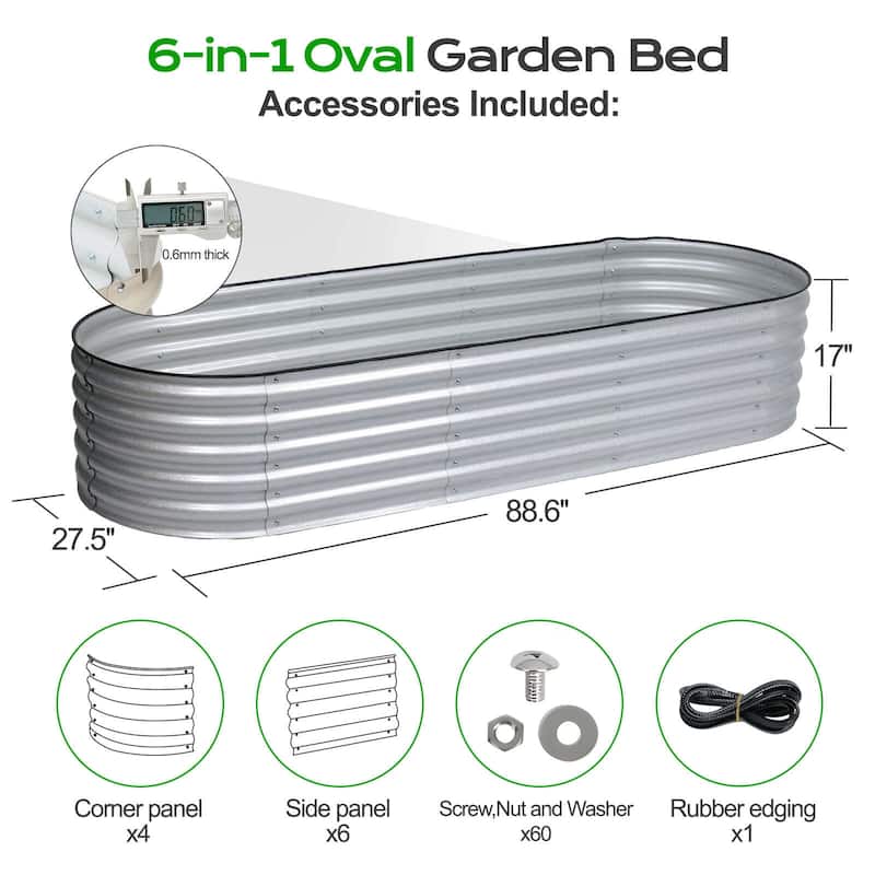 Aoodor Maximum 5' x 3.5' Multiple Combination Raised Garden Bed - N/A