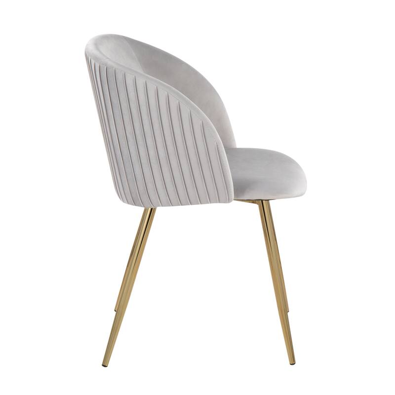 Silver Orchid Harding Pleated Chair - Set of 2