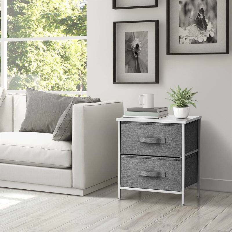 Nightstand with 2 Drawers