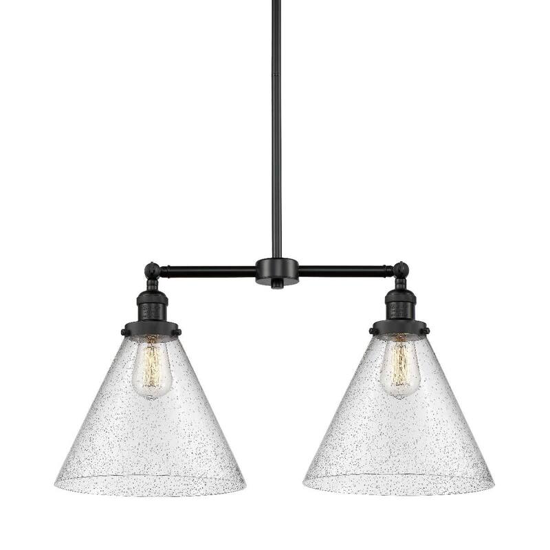 Innovations Lighting X-Large Cone 2 Light 21" Wide Linear Chandelier