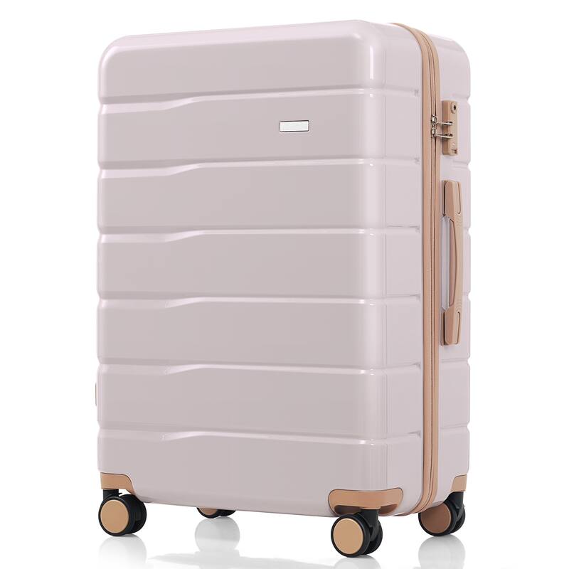 Premium ABS Travel Luggage Set , 3-Piece TSA Lock Suitcase Ensemble with 20, 24, and 28 Inch Sizes with 360° Spinner Wheels