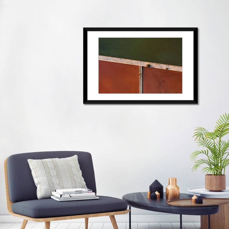 iCanvas "Abstract Minimal And Texture Rich Red And Green Salt Farm From Above" by Michael Schauer PFA