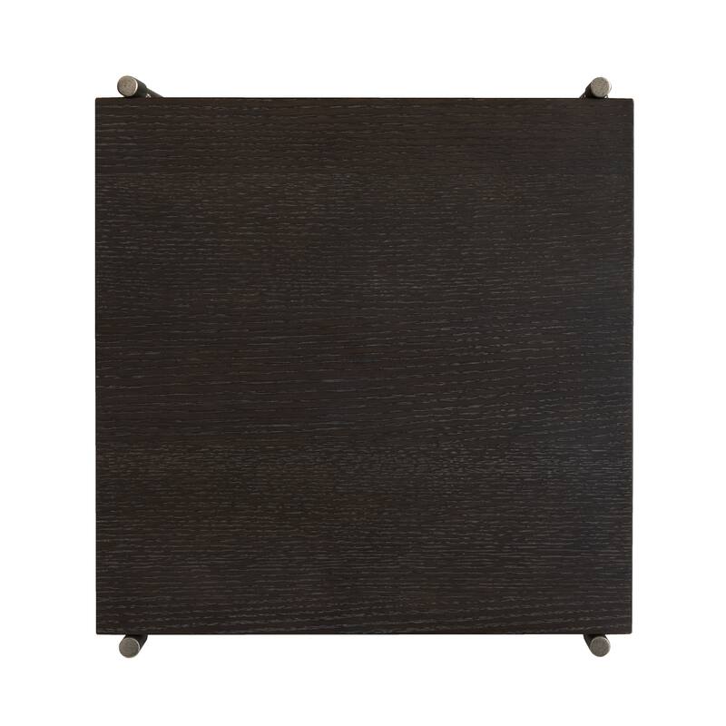 Magnussen Home Spencer Dark Briarsmoke Rectangular Accent Table - 16''W x 16''D x 26''H