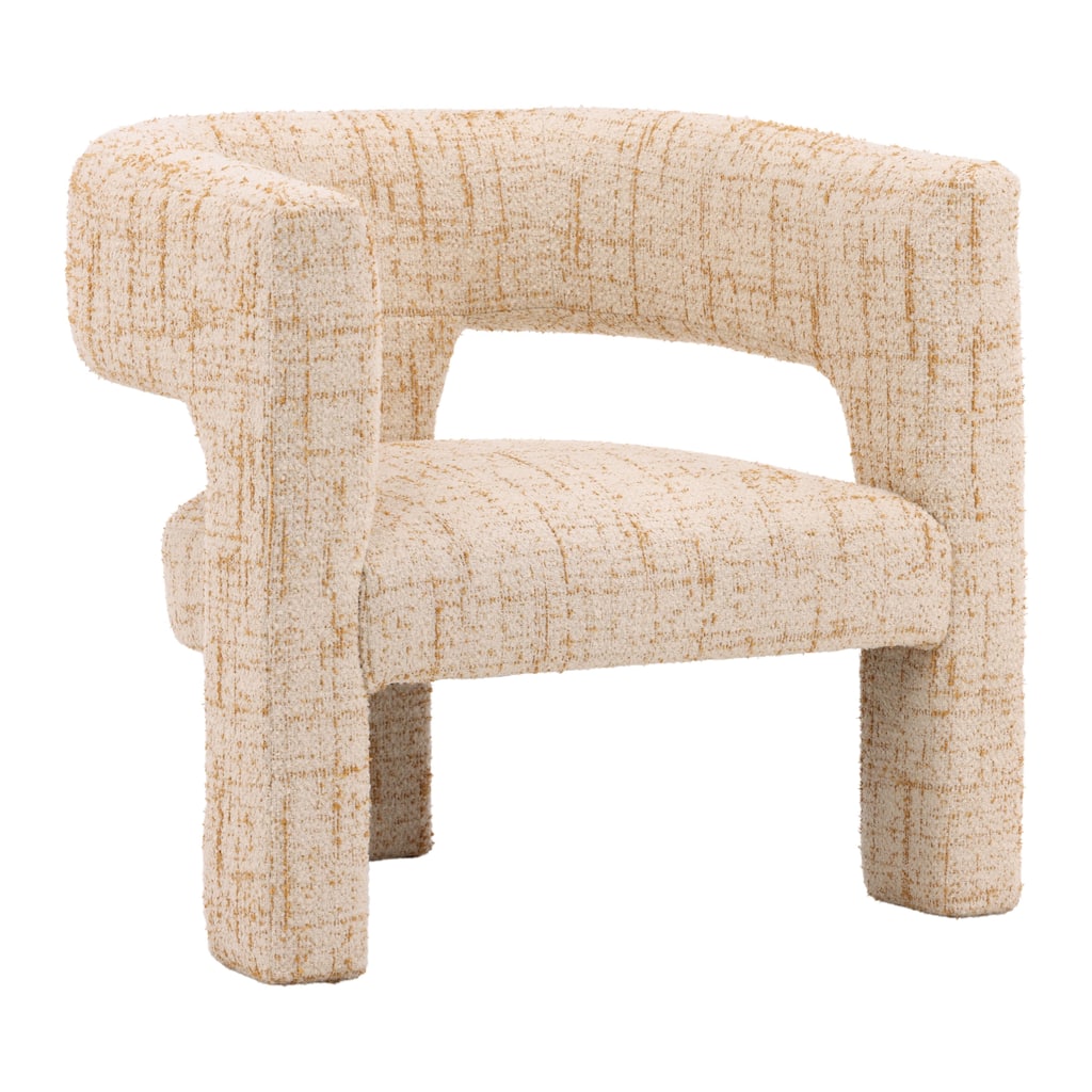 Bruno Upholstered Occasional Chair, Ginger