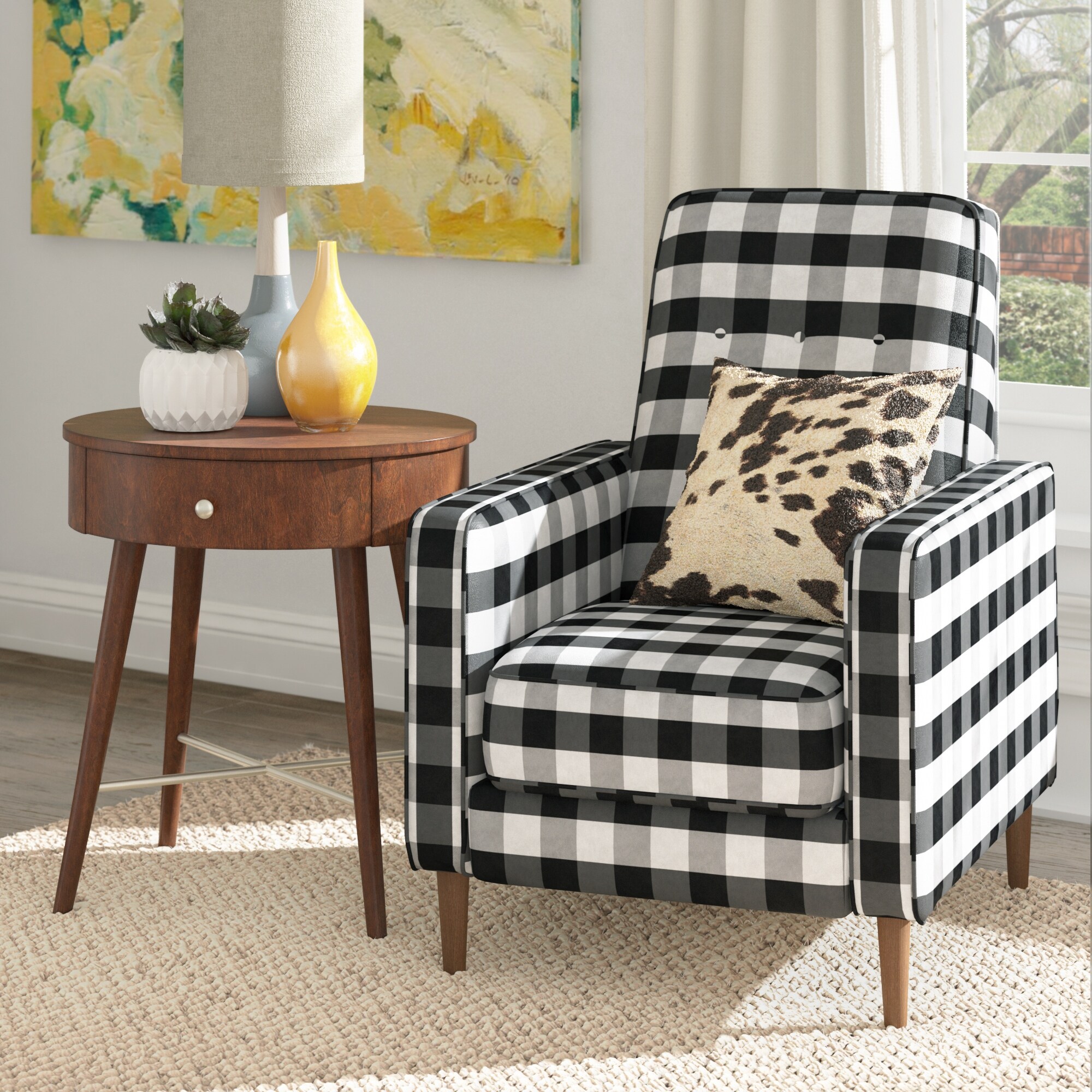 Buffalo check chairs for sale outlet