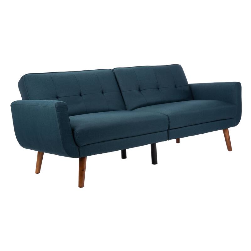 SAFAVIEH Bushwick Mid-century Foldable Futon Sofa Bed - 82.3" x 34.3" x 34.3"
