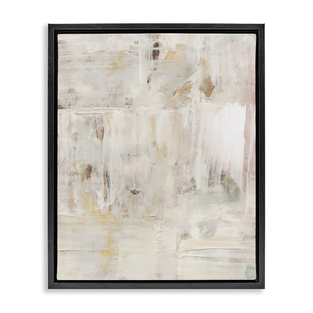 Stupell Natural Abstract Pattern Framed Floater Canvas Wall Art Design By Victoria Barnes