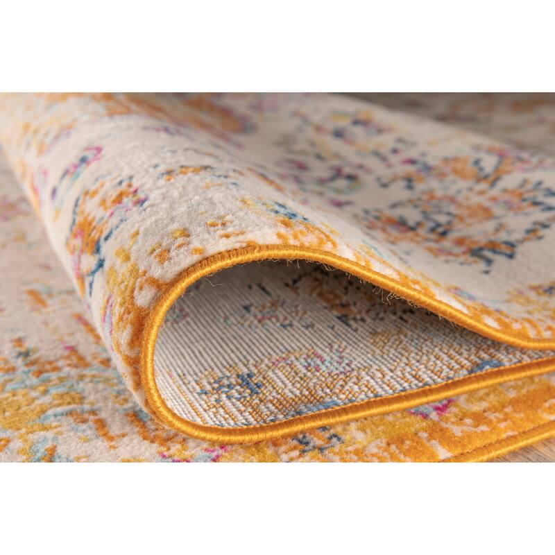 The Curated Nomad Sunset Traditional Vintage Bohemian Rug