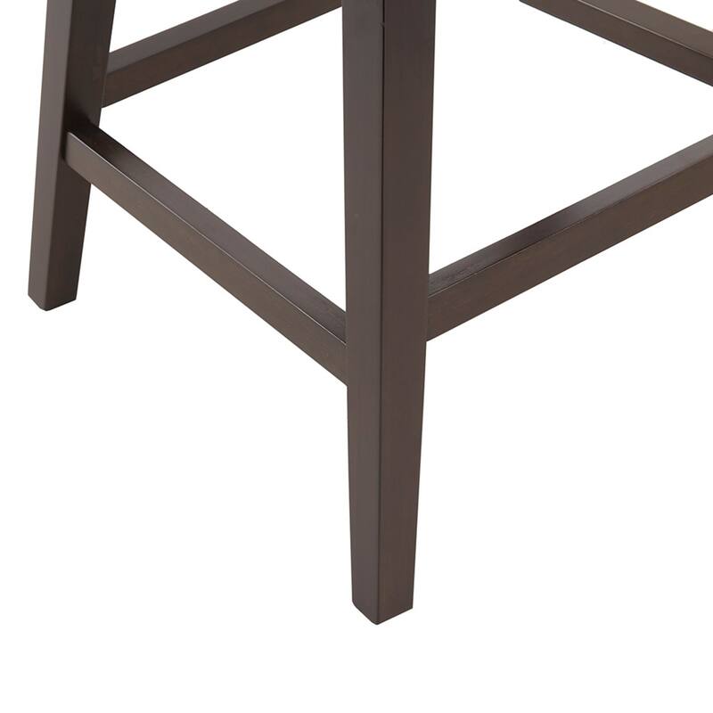 Roomfitters 360-Swivel Counter Stool, Upholstered Low Back Bar Chair with Nailhead Trim and Metal Kickplate