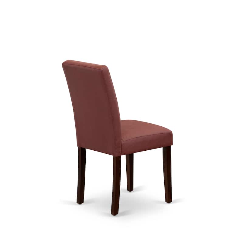 East West Furniture Austin Parson Dining Chairs, Set of 2 (Color & Fabric Options)
