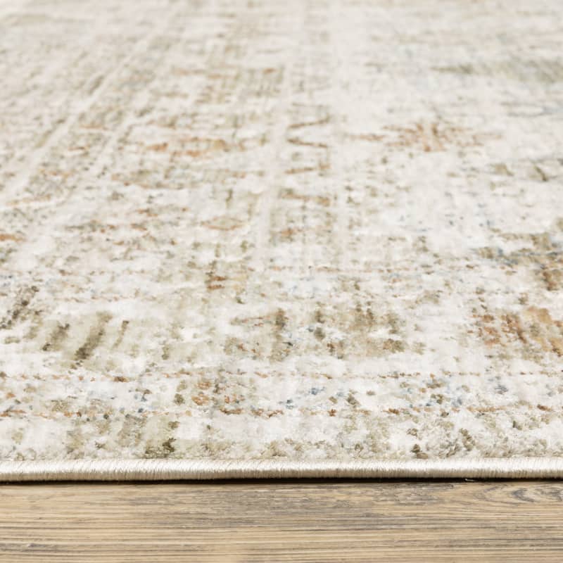 Amira Distressed Traditional Beige/ Grey Area Rug