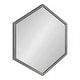 preview thumbnail 39 of 37, Kate and Laurel Laverty Framed Hexagon Wall Mirror