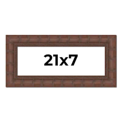 21x7 Frame Pewter Solid Wood Picture Frame Width 1.625 Inches | Interior Frame Depth 0.6875 Inches