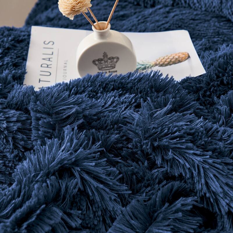 Plush Fluffy Shaggy Crystal Velvet Duvet Cover