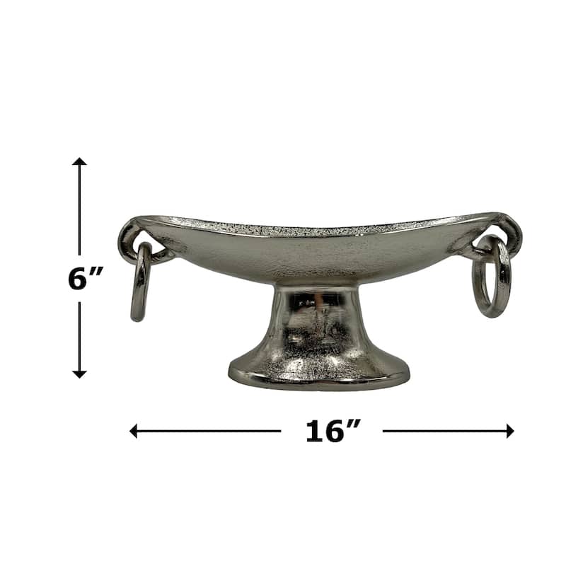 Decorative Handmade Aluminum Modern Pedestal Bowl