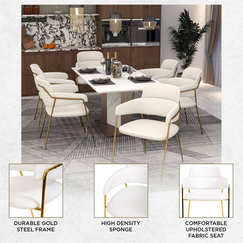 LeisureMod Axis Set of 4 Mid-Century Modern Dining Chair, Elegant Accent Side Chair for Home Office & Kitchen